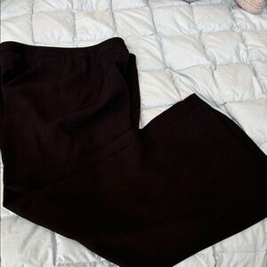 Chantal Rosner Paris Black Pleated Wide Leg Dress Pants, NWOT